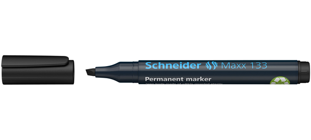 Permanent marker Schneider Maxx 133 schuin 1-4mm zwart
