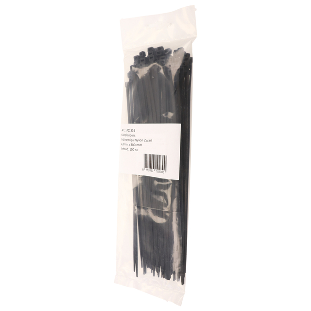 Kabelbinders IEZZY nylon 4.8x300mm D 81mm zwart 100 stuks — Foto 2 van 2