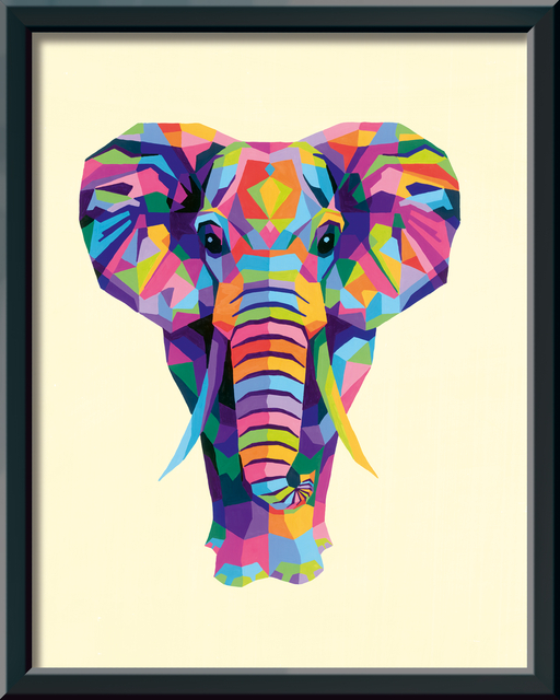 Schilderen op nummer Ravensburger Bonte olifant — Foto 2 von 2