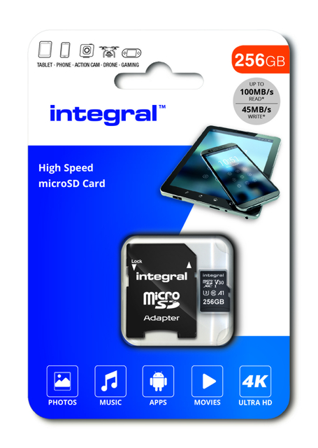 Geheugenkaart Integral microSDXC 256GB — Photo 2 sur 2