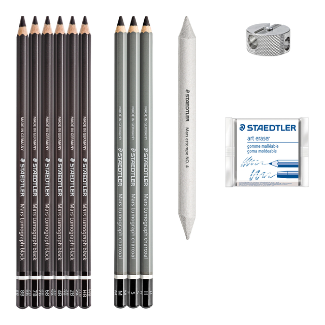 Houtskoolpotloodset Staedtler Design Journey 12-delig — Foto 2 von 2