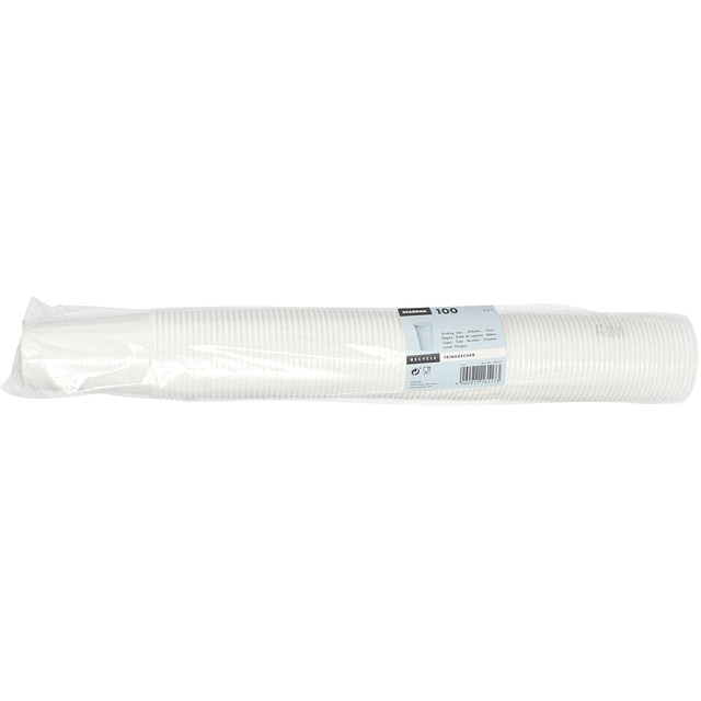 Beker IEZZY 200ml Ø70mm PP 100 stuks wit — Foto 2 van 2