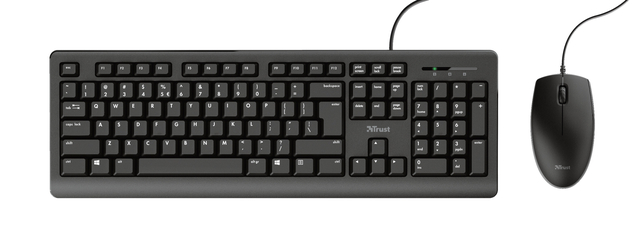 Toetsenbord Trust Primo + muis QWERTY zwart — Foto 2 von 2