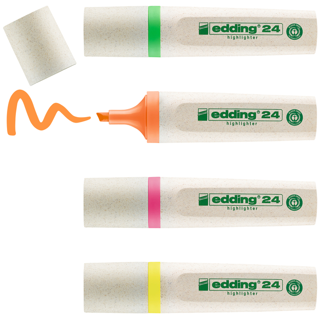 Markeerstift edding 24 EcoLine assorti set à 4 stuks — Foto 2 von 2