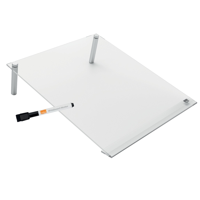 Notitiebord Nobo transparant acryl schuin A4 — Photo 2 sur 2