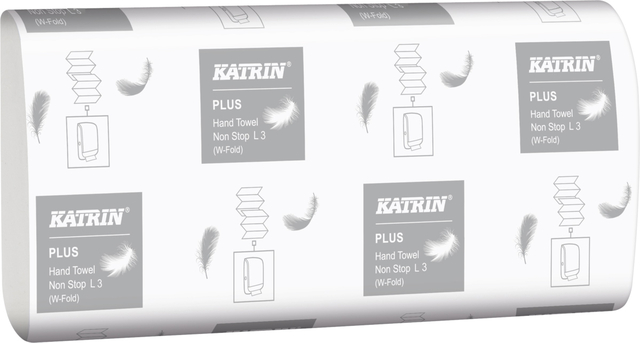 Handdoek Katrin Plus w-vouw 3-laags 203x320mm 25x90 vel wit 61600 — Foto 2 von 2