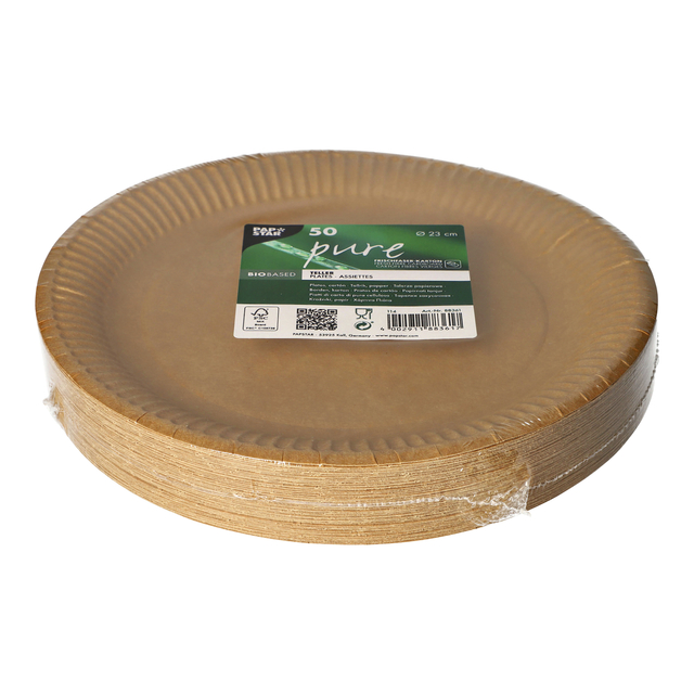 Bord Papstar 230mm karton bruin 50 stuks — Foto 2 von 2