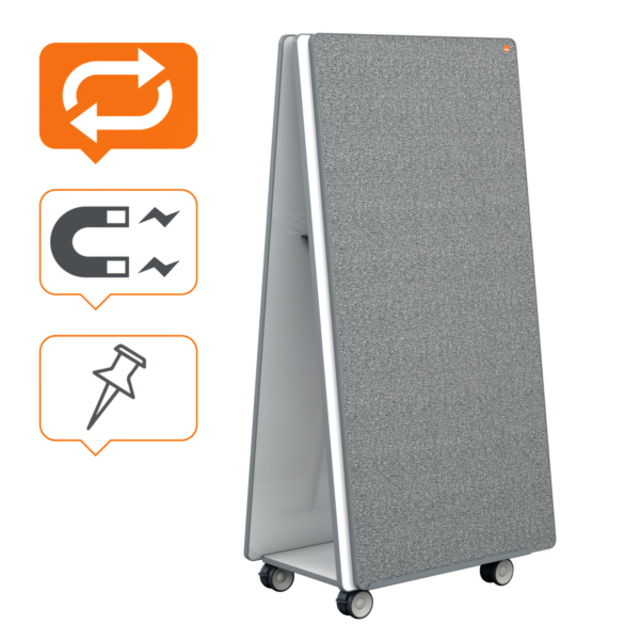 White- en Memobord systeem Nobo Move & Meet 1800x900mm X — Foto 2 van 2