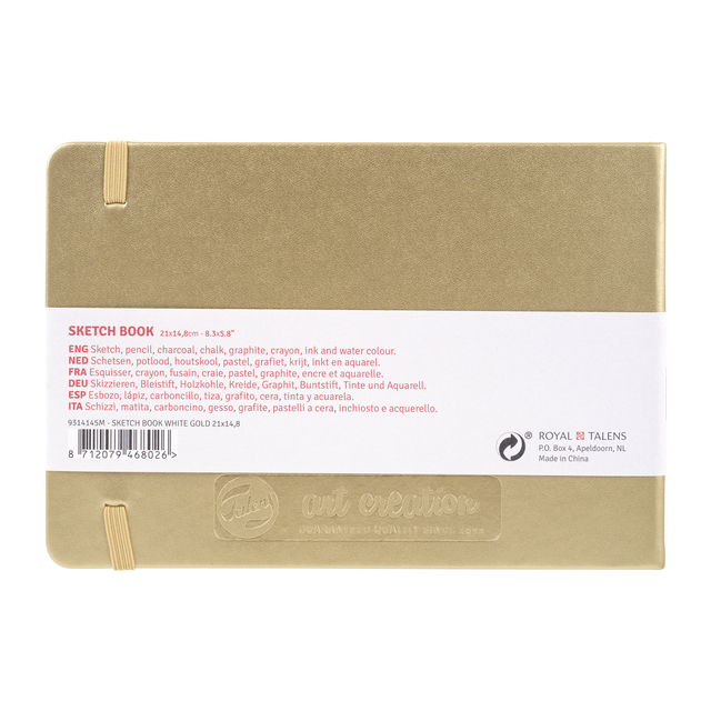 Schetsboek Talens Art Creation 80 witte vellen 140gr 210x150mm witgoud — Foto 2 von 2