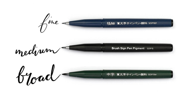 Brushpen Pentel XSESP15 zwart blister à 3 stuks — Foto 2 von 2