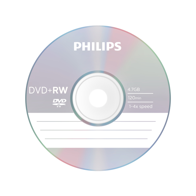 DVD+RW Philips 4.7GB 4x SP 10 stuks — Foto 2 von 2