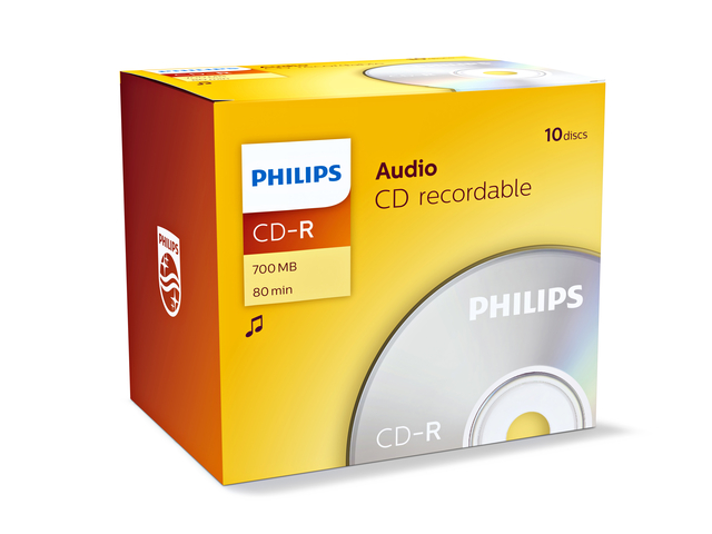 CD-R Philips 80Min audio JC 10 stuks — Photo 2 sur 2