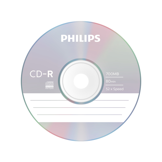 CD-R Philips 80Min 700MB 52x SP 100 stuks — Photo 2 sur 2