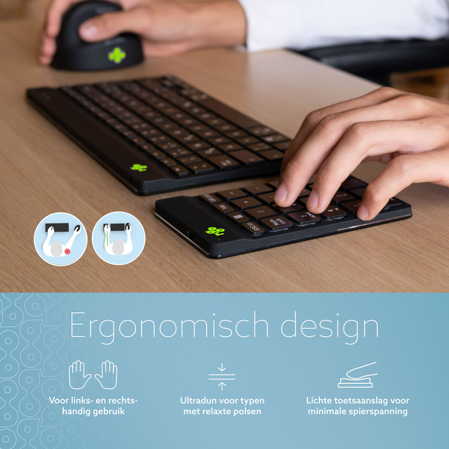 Toetsenbord R-Go Ergonomisch Numpad Break Wireless — Foto 2 von 2