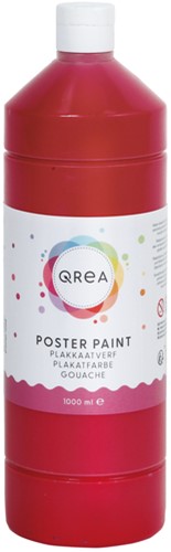Plakkaatverf Qrea primair rood 1000ml