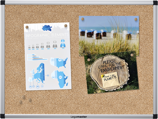 Kurkbord Legamaster UNITE 45x60cm — Photo 2 sur 2