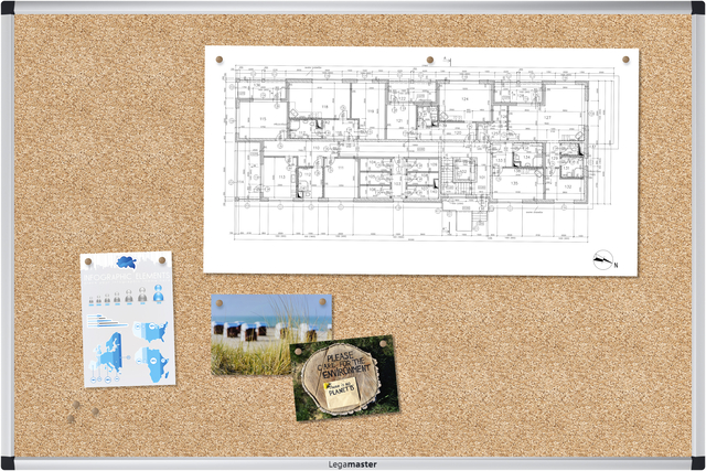 Kurkbord Legamaster UNITE 60x90cm — Photo 2 sur 2