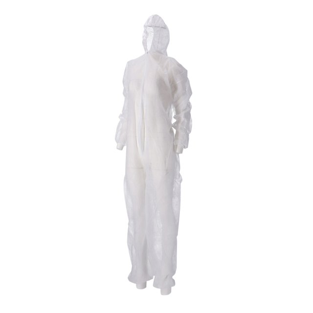 Overall CMT XXL non-woven ritssluiting PP wit — Foto 2 von 2