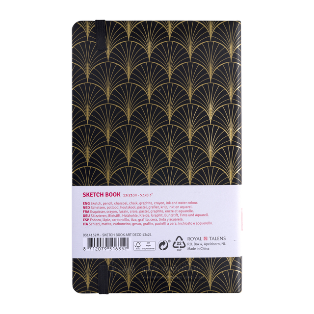 Schetsboek Talens Art Creation 80 vel 140gr 130x210mm art deco — Photo 2 sur 2