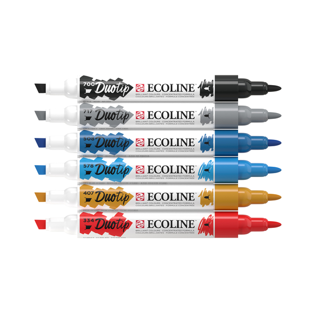 Duotip Talens Ecoline set à 6 stuks stadslandschap — Foto 2 von 2