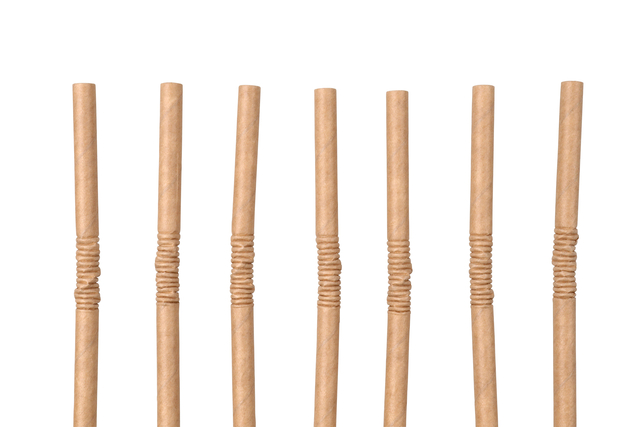 Drinkrietje IEZZY karton buigbaar Ø 6x240mm 100% fair 200 stuks bruin — Foto 2 van 2