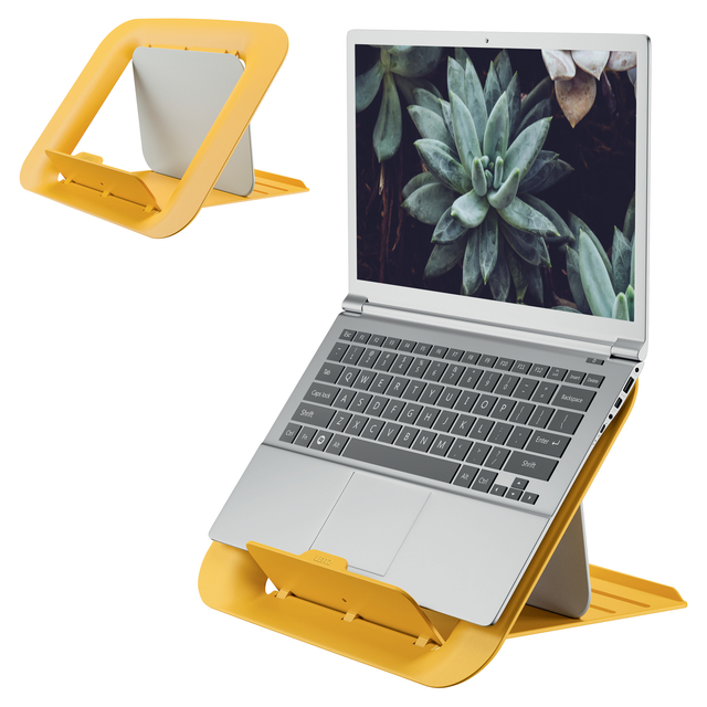Laptopstandaard Leitz Ergo Cosy verstelbaar recyled geel — Foto 2 von 2