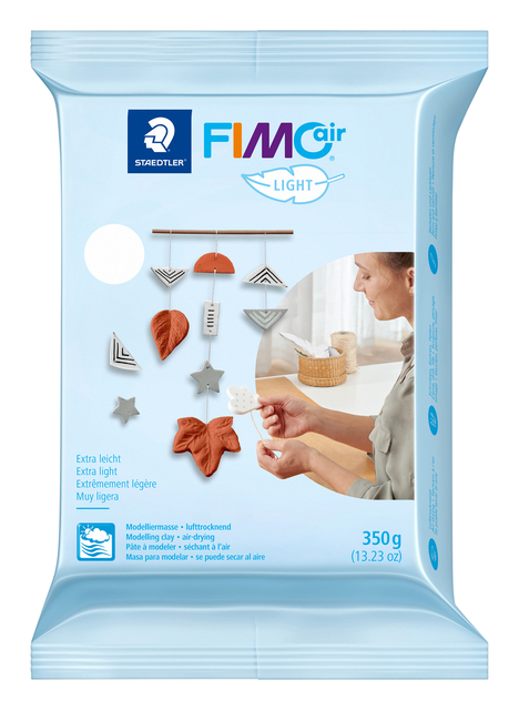 Boetseerklei Staedtler Fimo air light 8130 350 gram wit