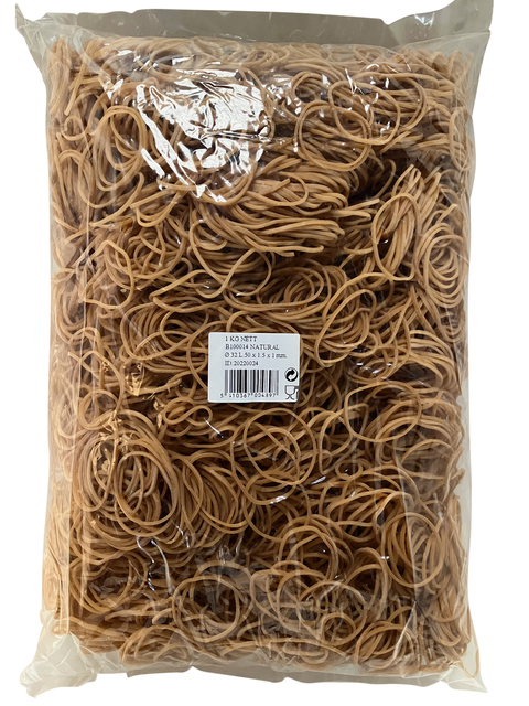Elastiek Standard Rubber Bands 14 50x1.5mm 1kg 5333 stuks bruin — Foto 2 van 2