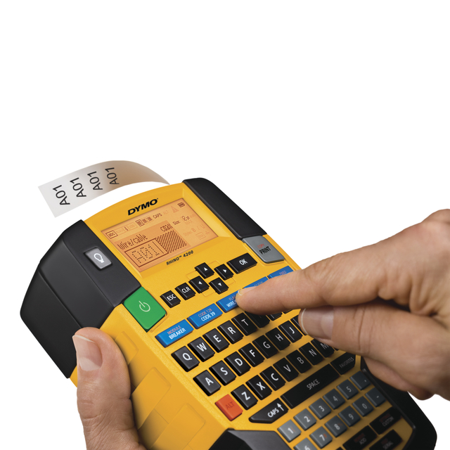 Labelprinter Dymo Rhino 4200 industrieel qwerty 19mm geel in koffer — Foto 2 von 2