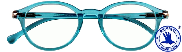Leesbril I Need You Tropic +2.50 dpt turquoise