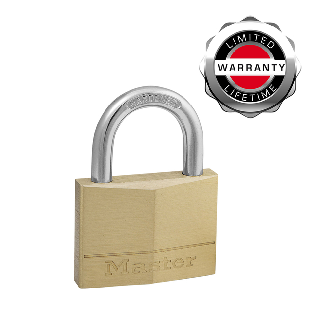 Hangslot MasterLock 4 gelijksluitend messing 50mm 4 stuks — Foto 2 von 2