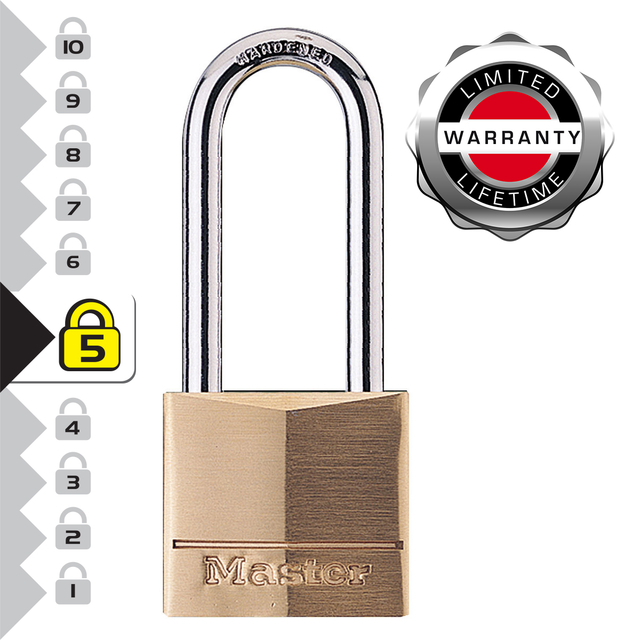 Hangslot MasterLock beugel 51mm messing 40mm — Photo 2 sur 2