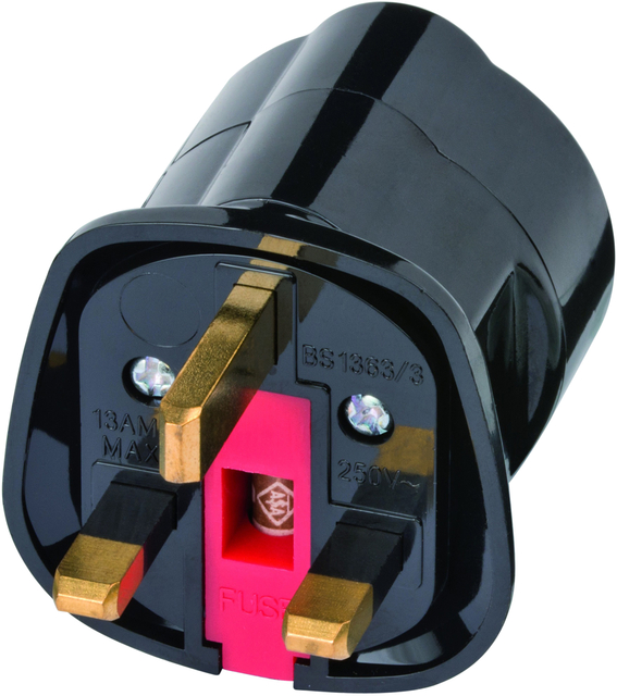 Reisstekker Brennenstuhl adapter GB/UK met aarding  zwart — Photo 2 sur 2