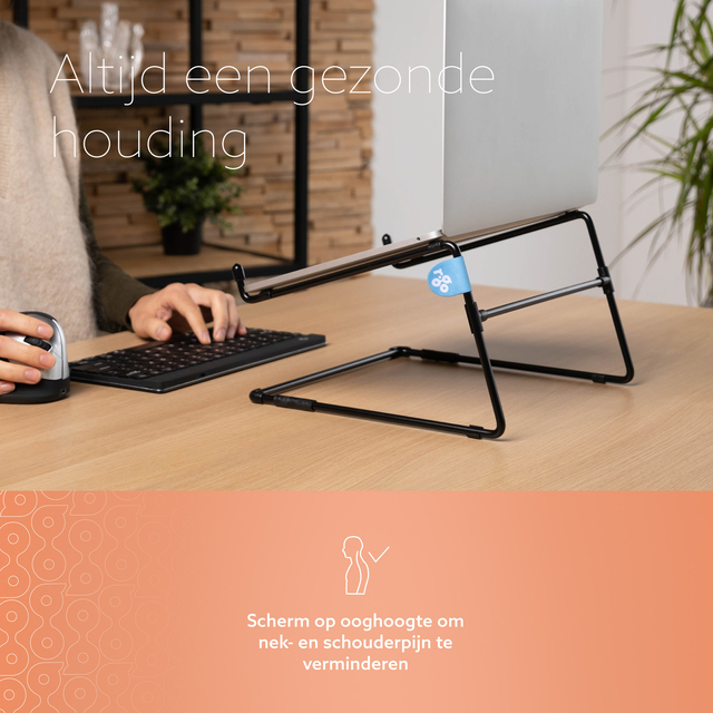 Laptopstandaard R-Go Office Zwart — Photo 2 sur 2