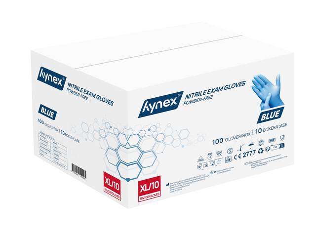 Handschoen Hynex XL nitril blauw pak à 100 stuks — Foto 2 von 2