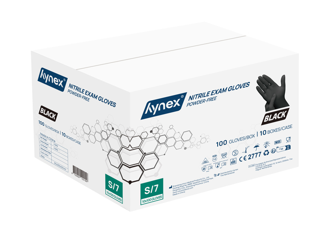 Handschoen Hynex S nitril zwart pak à 100 stuks — Foto 2 von 2
