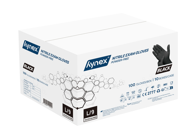 Handschoen Hynex L nitril zwart pak à 100 stuks — Foto 2 von 2