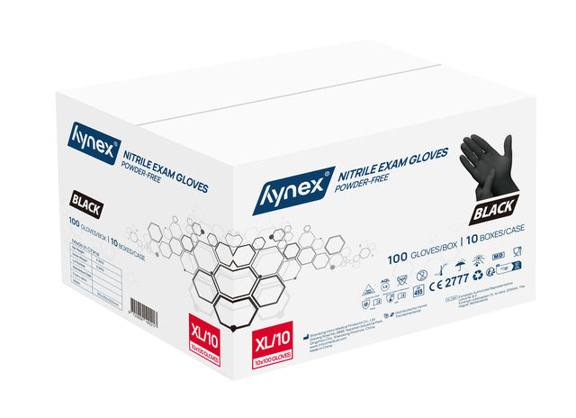 Handschoen Hynex XL nitril zwart pak à 100 stuks — Foto 2 von 2