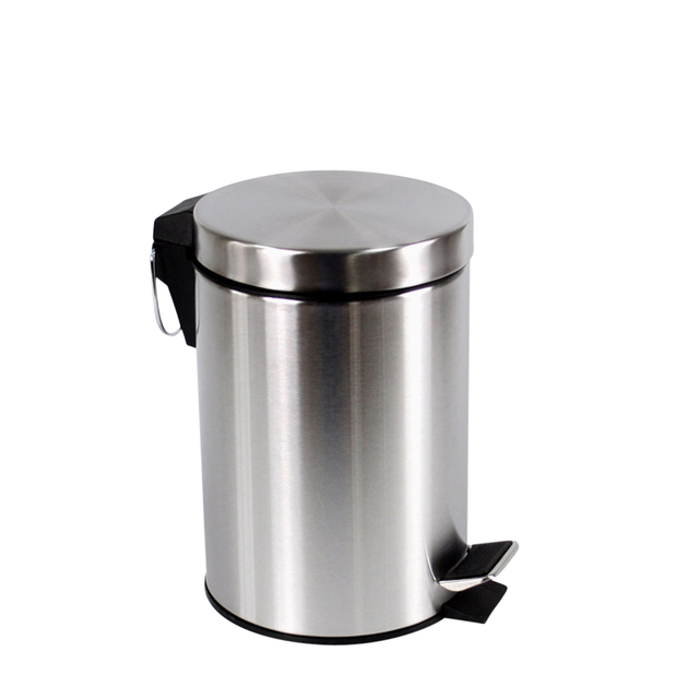 Afvalbak BRASQ pedaalemmer 12 liter rvs — Photo 2 sur 2