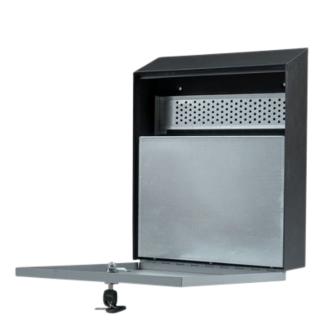 Asbak BRASQ wand 32x26cm zwart — Foto 2 von 2