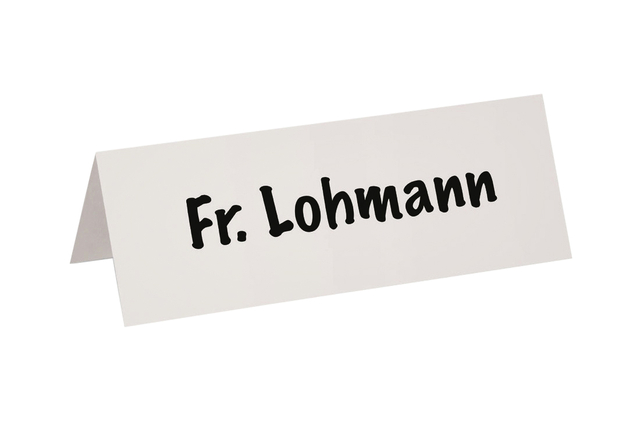 Tafelnaambord MAUL karton 21x7,5cm wit 100 stuks — Foto 2 von 2