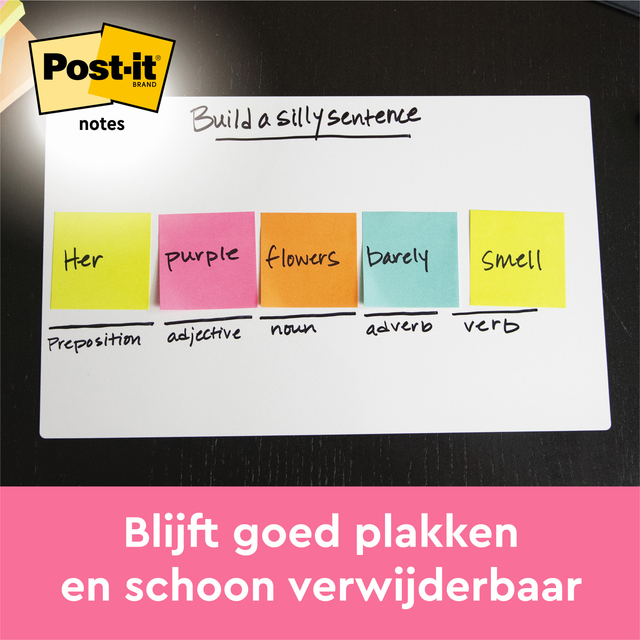 Memoblok 3M Post-it 655 76x127mm Energetic Colours 6 stuks — Foto 2 von 2
