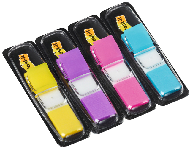 Indextabs 3M Post-it 683 11.9x43.2mm 4 kleuren 140 stuks — Photo 2 sur 2