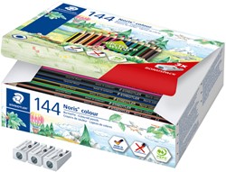 Kleurpotloden Staedtler Noris 12kl-3 slijpers gratis classpack 144st