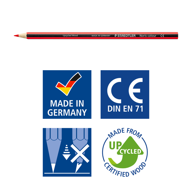 Kleurpotloden Staedtler Noris 12kl-3 slijpers gratis classpack 144st — Foto 2 van 2