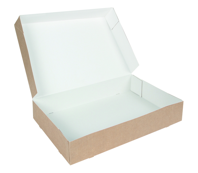 Cateringdoos IEZZY 46cm plasticvrij bruin 10 stuks — Photo 2 sur 2