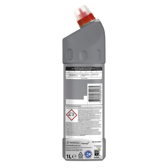 Sanitairreiniger Glorix Pro Formula Toilet Gel Ocean zonder bleek 1000ml — Foto 2 von 2
