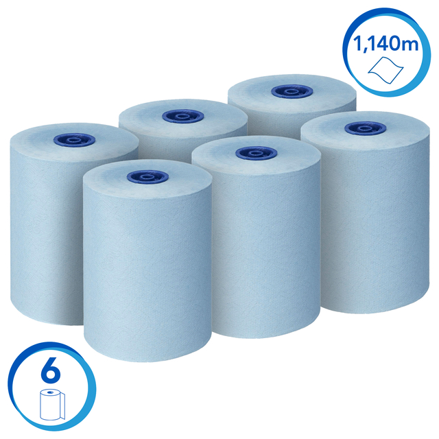 Handdoekrol Scott Essential Slimroll 1-laags 190m blauw 6696 — Foto 2 von 2