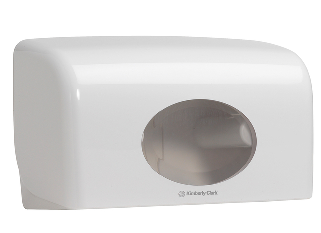 Toiletpapierdispenser Kimberly Clark Aquarius duo wit 6992 — Foto 2 von 2