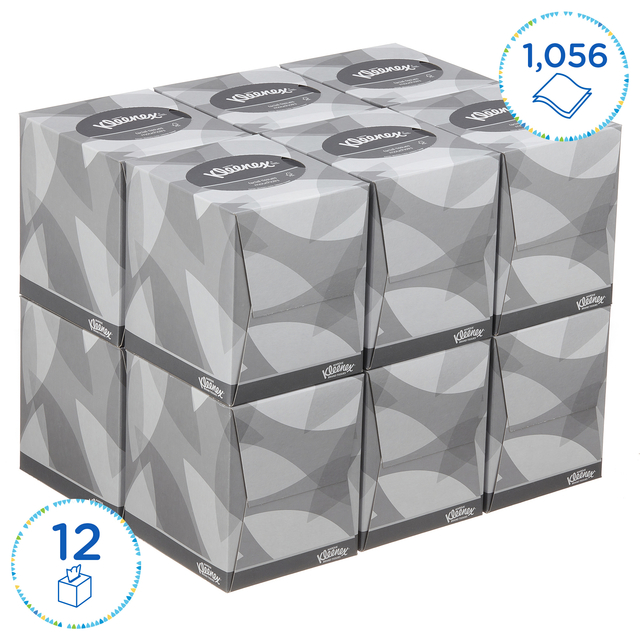 Facial tissues Kleenex kubus 2-laags 88 vel wit 8834 — Foto 2 von 2